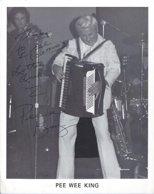 Image for Autographed Photograph of Pee Wee King